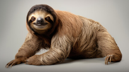 Fototapeta premium Sloth isolated on a white background