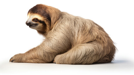Sloth isolated on a white background