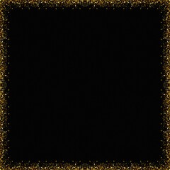 Luxury Teal Gold Sparkle Glitter Frame Border Background