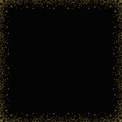 Luxury Teal Gold Sparkle Glitter Frame Border Background