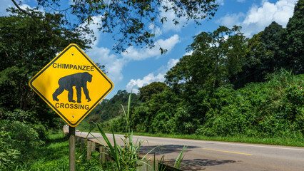 Road Sign in Uganda