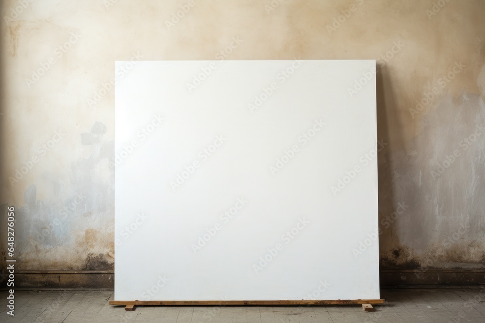 Poster a picture of a large white board sitting in a room. this versatile image can be used for presentatio