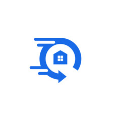 House restoration logo icon vector