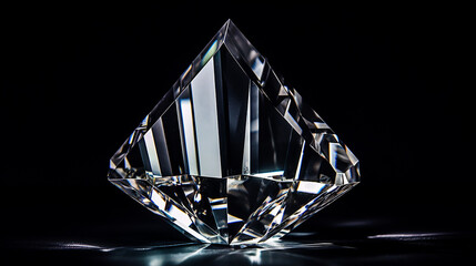 isolated shot of a crystal