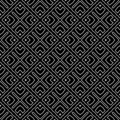 Black and white seamless pattern. Repeat pattern. Abstract background. Monochrome texture .