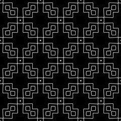 Black and white seamless pattern. Repeat pattern. Abstract background. Monochrome texture .