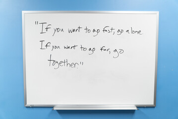Chinese proverb whiteboard