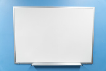 Blank whiteboard