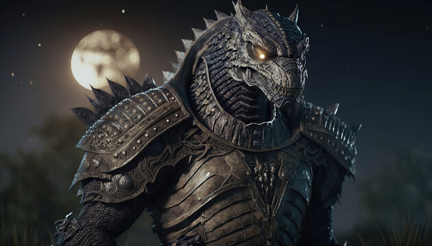 Reptilian/Draconian Extraterrestrial Ancient Alien made with Generative AI