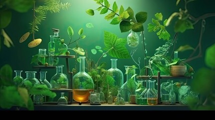 Science and nature concept - obrazy, fototapety, plakaty