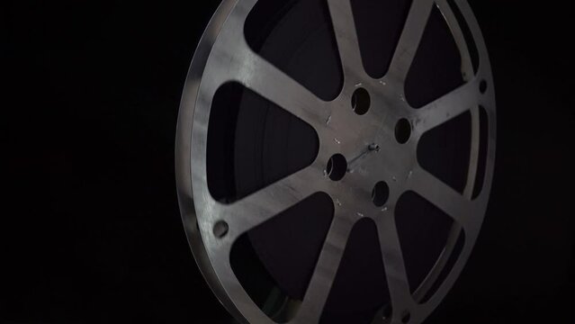 Watching a Movie on an Old 16mm Film Projector.