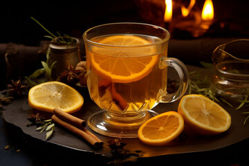 Hot Toddy With Lemon Honey And Whiskey
