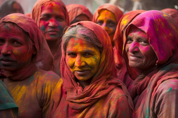 people at Holi festival in India