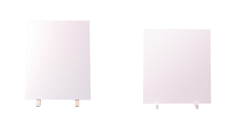 Png Set Acrylic tent card mockup for Menu Bar and restaurant branding or display transparent background