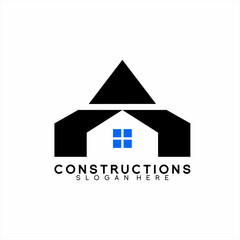 Real Estate logo design with tent concept.