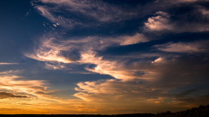 Fototapeta premium Big sky at sunset