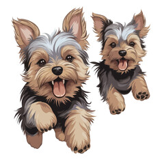 Cute dogs vector collection for illustration sticker