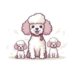 Cute dogs vector collection for illustration sticker