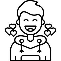 Love Teenage Boy Icon