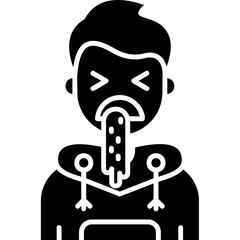 Vomit Teenage Boy Icon