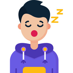 Sleep Teenage Boy Icon