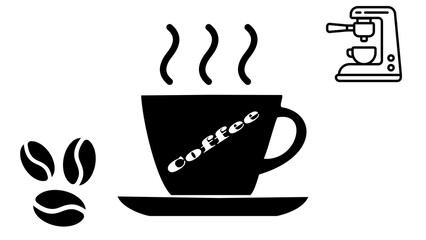 Coffee is Life - caffeine on a daily basis - drinking for good mood - enjoyment and quality of life through coffee