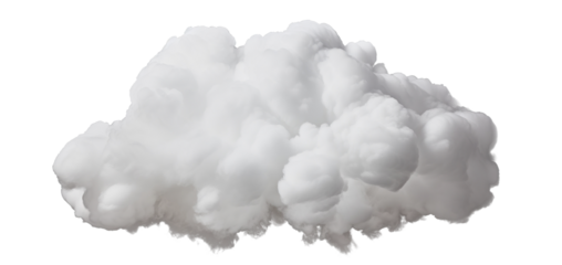 White cloud cut out