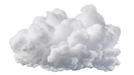 White cloud cut out