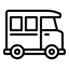 Camper Van outline icon