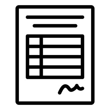 recommend clip art: Invoice outline icon