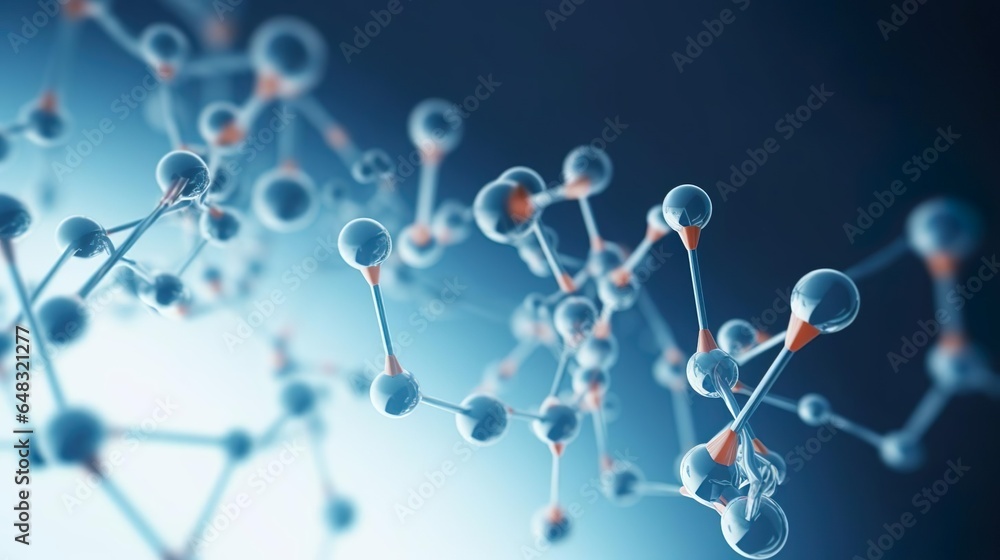 Poster abstract background of atom or molecule structure me
