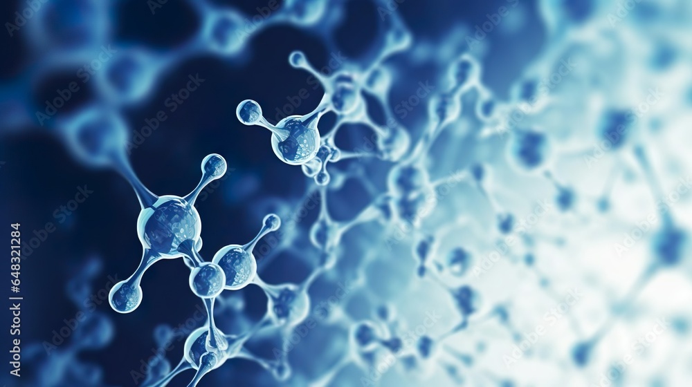 Poster abstract background of atom or molecule structure me