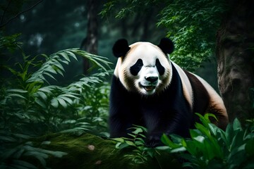 Obraz premium giant panda bear - ai generated