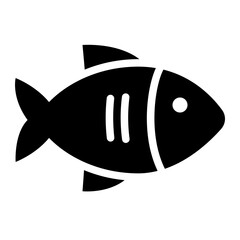 Fish solid glyph icon