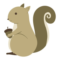 squirrel with acorn