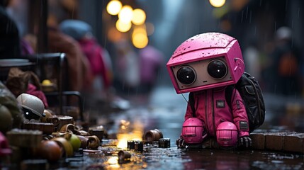 都市とロボット,Generative AI AI画像