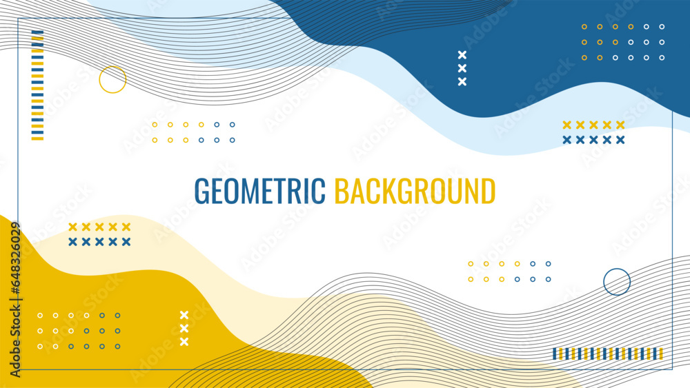 Poster abstract minimal pop art color pattern background with geometric design of trendy memphis 80s-90s st