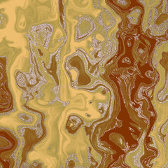 Olive and Brown Silver Poured Glitter 