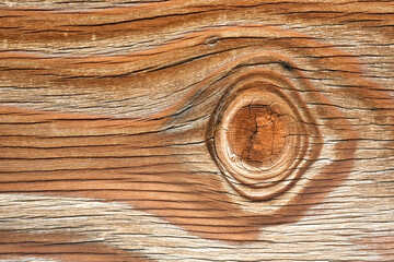 Weathered wood with knot