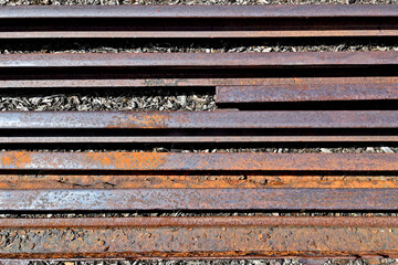Old train rail abstract 