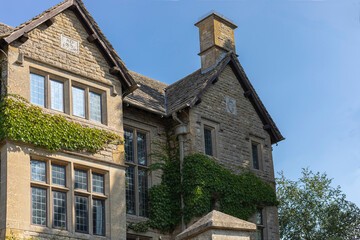 Nineteenth century pale stone house