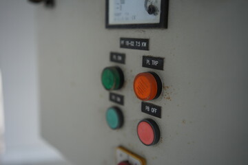control panel of a switch