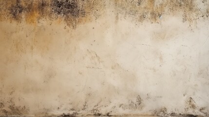 Fototapeta na wymiar Texture of beige rubbed concrete or cement wall, background | Generative AI