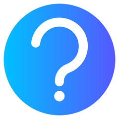 question mark gradient icon