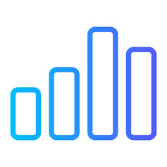 bar chart gradient icon