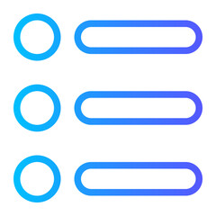 Obraz premium menu gradient icon