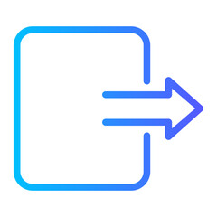 right arrow gradient icon