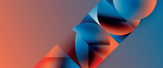 Geometric minimalist abstract vector background