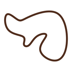 Abstract blob shape vector element 