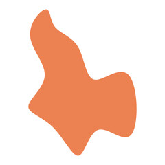 Abstract blob shape vector element 